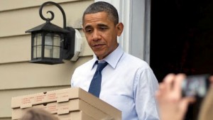 president obama pizza, bezorgsupport